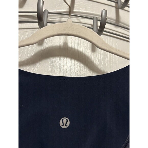 Lululemon Turn It Up Long Sleeve Top Thumbholes Heathered Inkwell Women’s 4 Blue - Picture 7 of 16